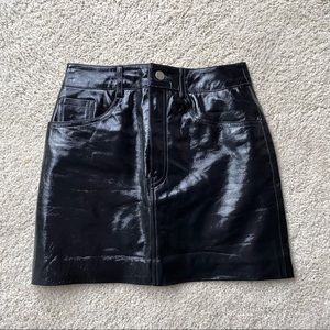 LPA Patent leather Mini skirt XS 0